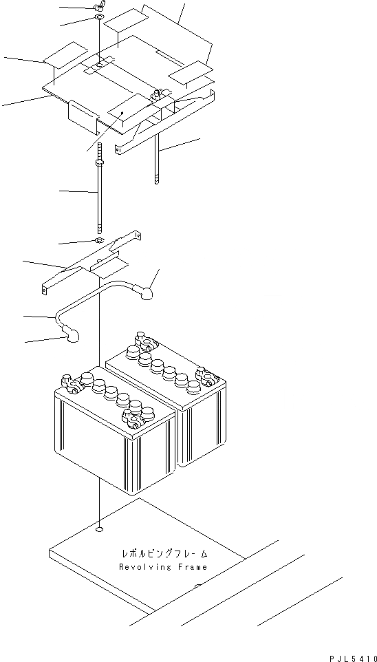 Схема запчастей Komatsu PC100-6 - БЕЗ АККУМУЛЯТОРА(№8-) ЭЛЕКТРИКА