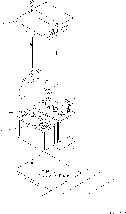 Схема запчастей Komatsu PC100-6 - АККУМУЛЯТОР(№-) ЭЛЕКТРИКА