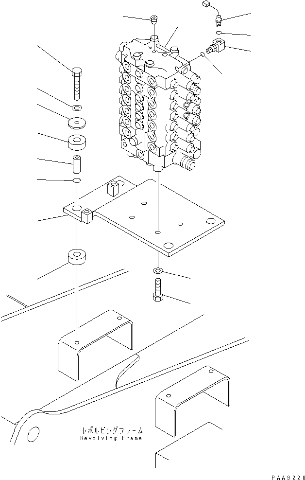 Схема запчастей Komatsu PC100-6 - ОСНОВН. КЛАПАН (КЛАПАН¤ КОРПУС¤ КРЕПЛЕНИЕ И ДАТЧИК) ( АКТУАТОР)(№7-999) ГИДРАВЛИКА