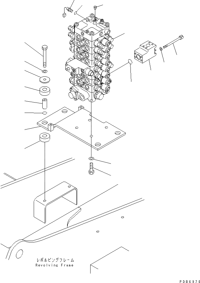Схема запчастей Komatsu PC100-6 - ОСНОВН. КЛАПАН (КЛАПАН¤ КОРПУС¤ КРЕПЛЕНИЕ И ДАТЧИК) ( АКТУАТОР)(№-8) ГИДРАВЛИКА