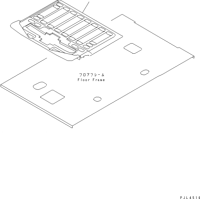 Схема запчастей Komatsu PC100-6 - ПОКРЫТИЕ ПОЛА(FMVSS СПЕЦ-Я.)(№-) КАБИНА ОПЕРАТОРА И СИСТЕМА УПРАВЛЕНИЯ