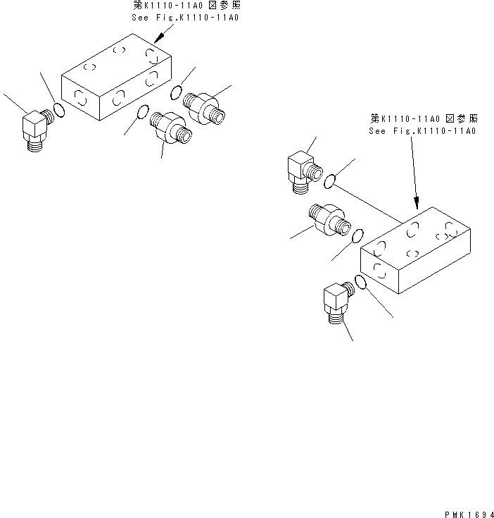 Схема запчастей Komatsu PC100-6 - ОСНОВН. КОНСТРУКЦИЯ (P.P.C. ХОД БЛОК ГЛАВН.)(№-8) КАБИНА ОПЕРАТОРА И СИСТЕМА УПРАВЛЕНИЯ