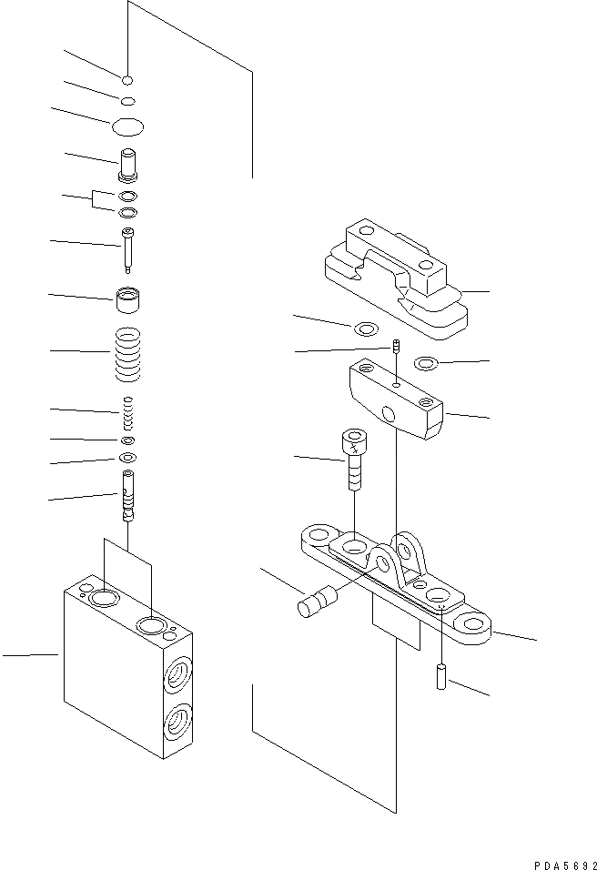 Схема запчастей Komatsu PC100-6 - P.P.C. КЛАПАН (ДЛЯ ОТВАЛ УПРАВЛЯЮЩ. КЛАПАН)(№-) КАБИНА ОПЕРАТОРА И СИСТЕМА УПРАВЛЕНИЯ