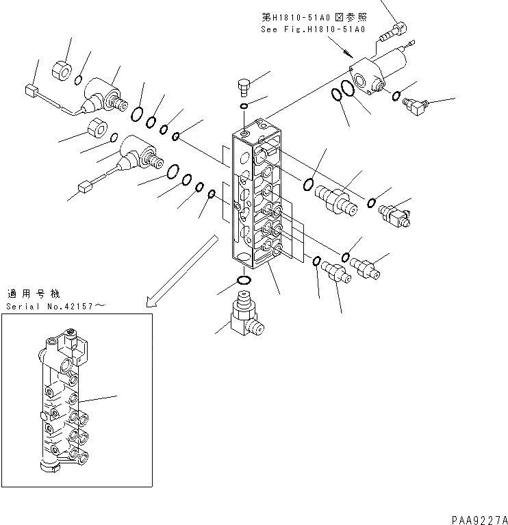 Схема запчастей Komatsu PC100-6S - СОЛЕНОИДНЫЙ КЛАПАН ЛИНИЯ (СОЛЕНОИДНЫЙ КЛАПАН)(№-) ГИДРАВЛИКА