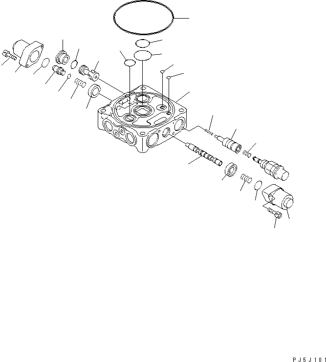Схема запчастей Komatsu PC100-6S - СЕРВИСНЫЙ КЛАПАН (/)(№-) ОСНОВН. КОМПОНЕНТЫ И РЕМКОМПЛЕКТЫ