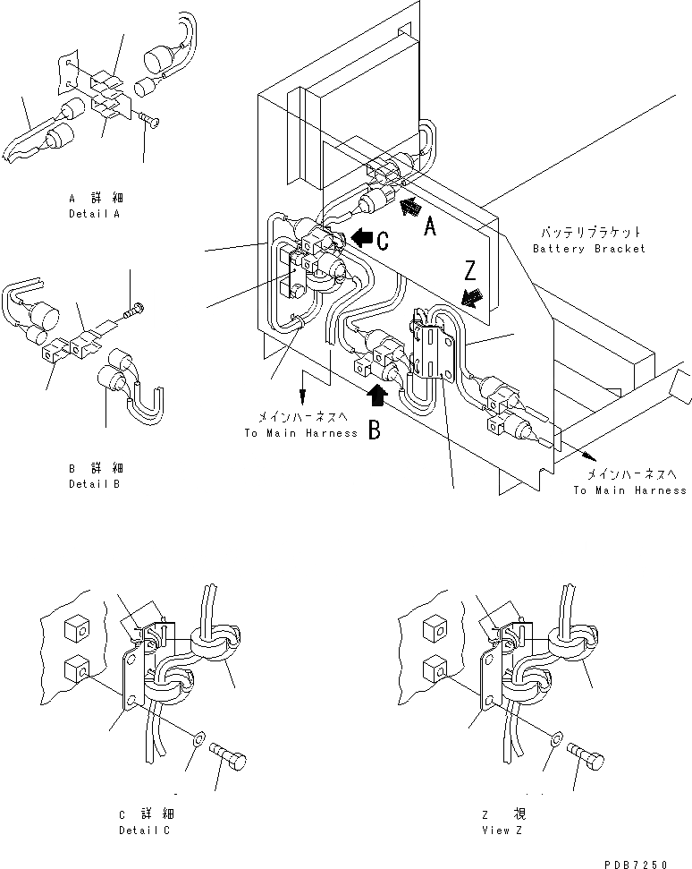 Схема запчастей Komatsu PC1000-1 - ЭЛЕКТРИКА (Э/ПРОВОДКА RINGS) (С -MODE -POSITION АВТОМАТИЧ.  COMPENSATION) (ДЛЯ EC)(№9-) КОМПОНЕНТЫ ДВИГАТЕЛЯ И ЭЛЕКТРИКА