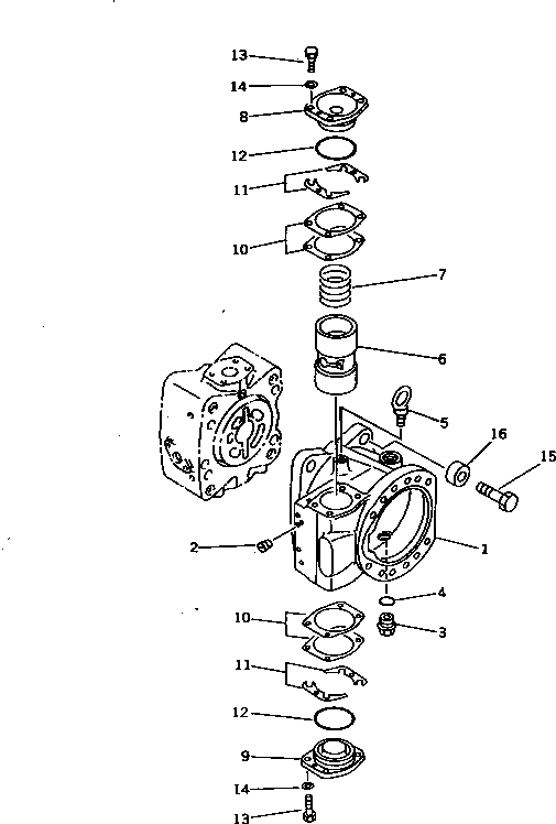 Схема запчастей Komatsu PC1000-1 - ГИДР. НАСОС. NO. (НАСОС /) (/) (С -STAGE SELECTOR MODE OLSS) (КРОМЕ ЯПОН.) УПРАВЛ-Е РАБОЧИМ ОБОРУДОВАНИЕМ