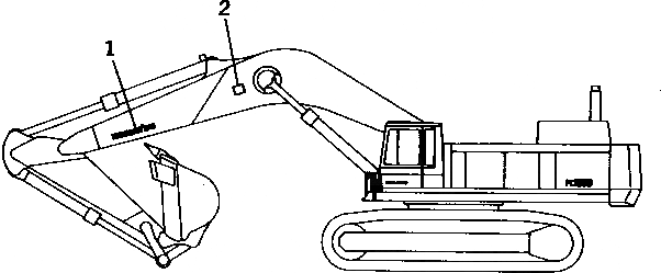 Схема запчастей Komatsu PC1000-1 - МАРКИРОВКА (РАБОЧЕЕ ОБОРУДОВАНИЕ ) (ДЛЯ EC)(№-) МАРКИРОВКА¤ ИНСТРУМЕНТ И РЕМКОМПЛЕКТЫ