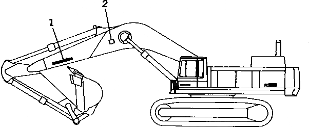 Схема запчастей Komatsu PC1000SE-1 - МАРКИРОВКА (РАБОЧЕЕ ОБОРУДОВАНИЕ ) (ДЛЯ EC)(№-) МАРКИРОВКА¤ ИНСТРУМЕНТ И РЕМКОМПЛЕКТЫ