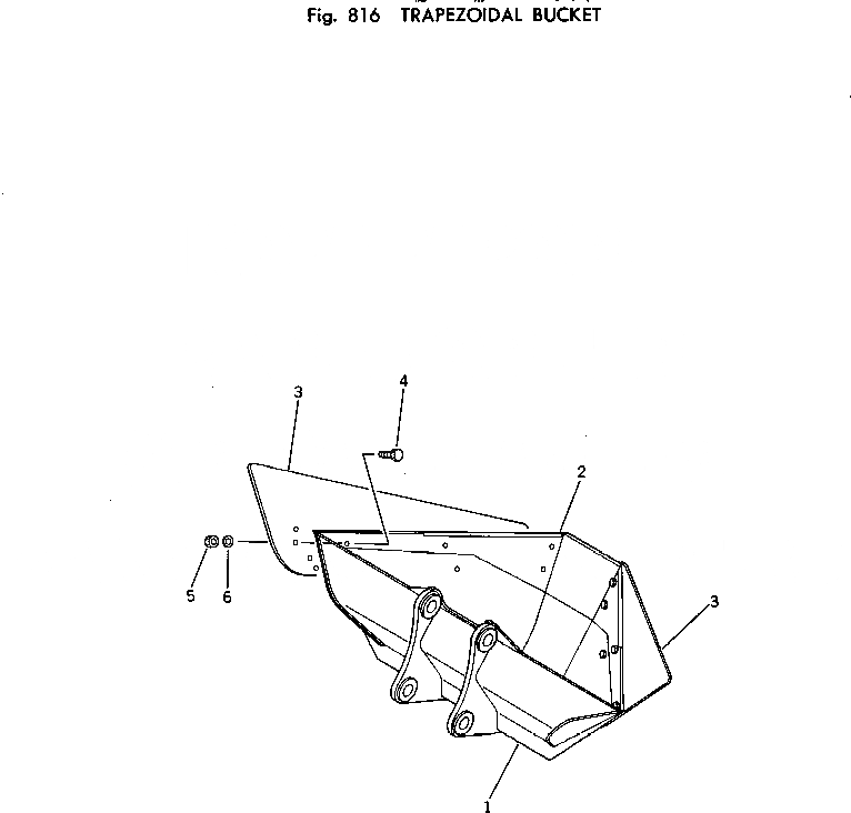 Схема запчастей Komatsu PC100L-2 - TRAPEZOIDAL КОВШ ОПЦИОННЫЕ КОМПОНЕНТЫ