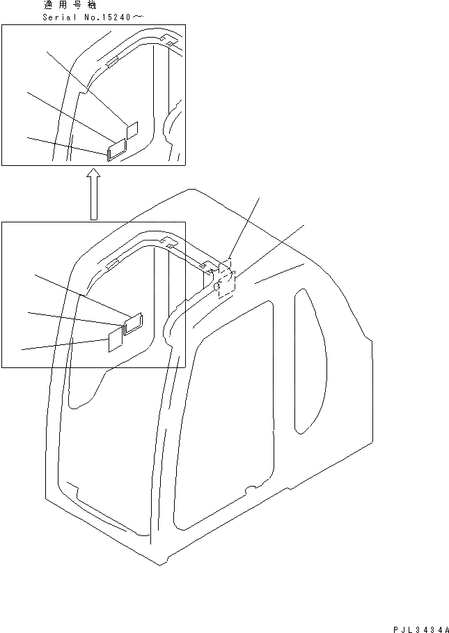 Схема запчастей Komatsu PC100L-6 - МАРКИРОВКА (MULTI PATTERN) (ЯПОН.)(№8-) МАРКИРОВКА