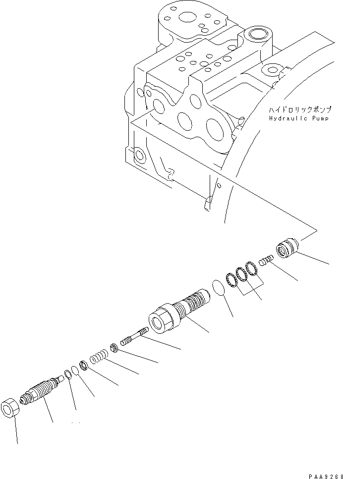 Схема запчастей Komatsu PC100L-6 - ОСНОВН. НАСОС (/8)(№8-99) ОСНОВН. КОМПОНЕНТЫ И РЕМКОМПЛЕКТЫ