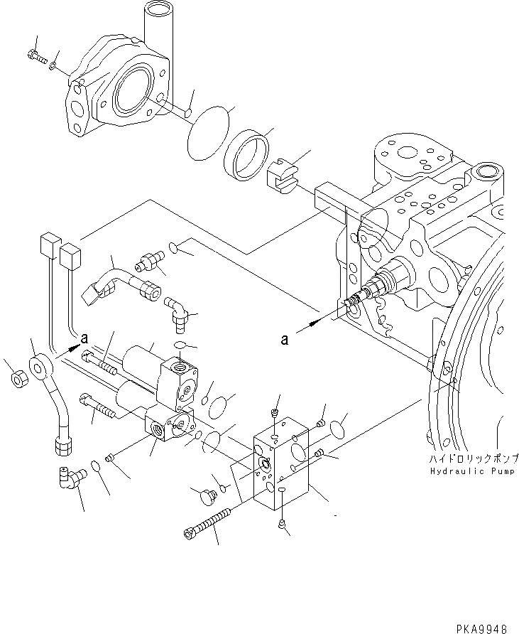 Схема запчастей Komatsu PC100L-6 - ОСНОВН. НАСОС (8/8)(№8-99) ОСНОВН. КОМПОНЕНТЫ И РЕМКОМПЛЕКТЫ