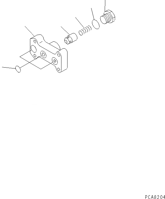 Схема запчастей Komatsu PC100L-6 - ОСНОВН. КЛАПАН (/8)(№-7) ОСНОВН. КОМПОНЕНТЫ И РЕМКОМПЛЕКТЫ