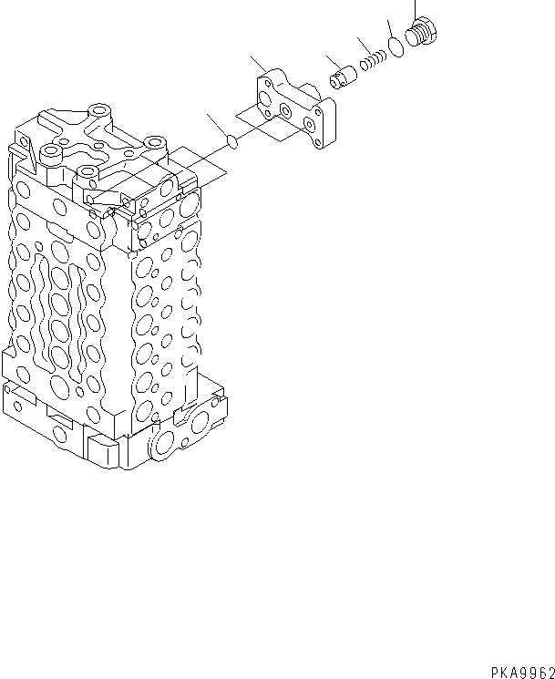 Схема запчастей Komatsu PC100L-6 - ОСНОВН. КЛАПАН (-АКТУАТОР) (/) (БЕЗ ИЗМЕНЯЕМ. КЛАПАН)(№8-99) ОСНОВН. КОМПОНЕНТЫ И РЕМКОМПЛЕКТЫ