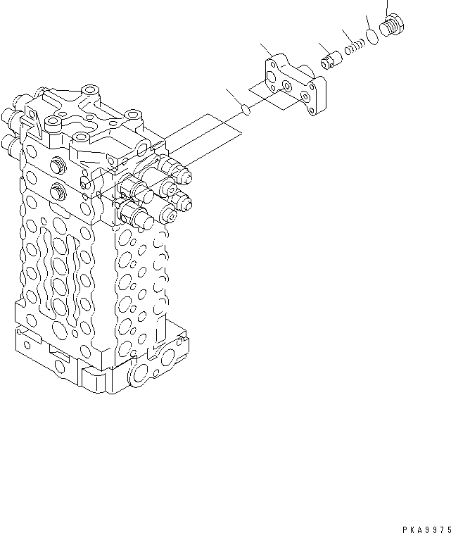 Схема запчастей Komatsu PC100L-6 - ОСНОВН. КЛАПАН (-АКТУАТОР) (/)(№8-99) ОСНОВН. КОМПОНЕНТЫ И РЕМКОМПЛЕКТЫ