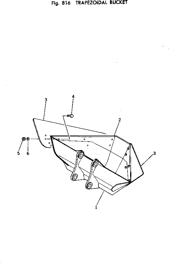 Схема запчастей Komatsu PC100U-2 - TRAPEZOIDAL КОВШ ОПЦИОННЫЕ КОМПОНЕНТЫ