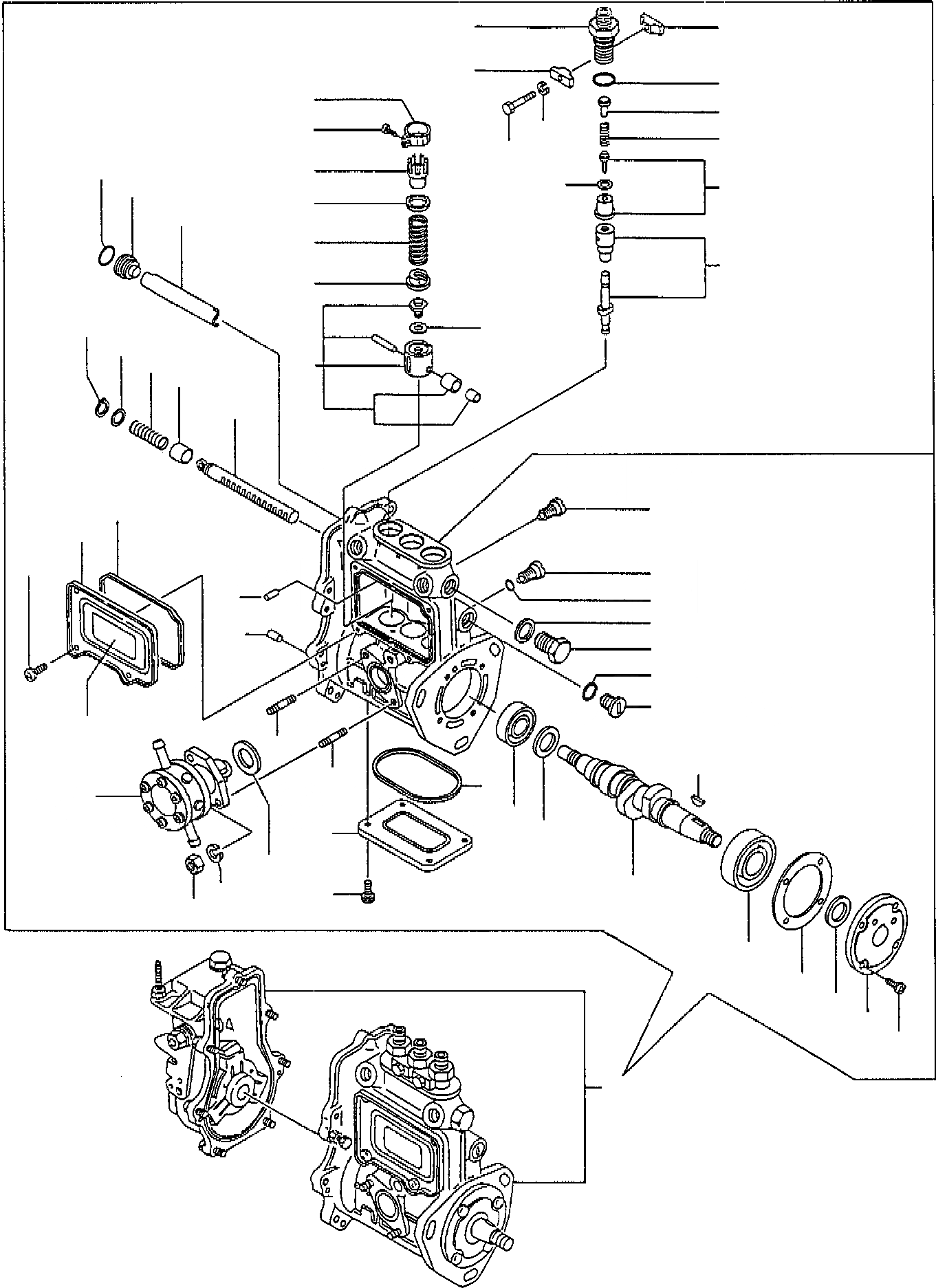 Схема запчастей Komatsu PC10-7 - ТОПЛ. НАСОС ДВИГАТЕЛЬ