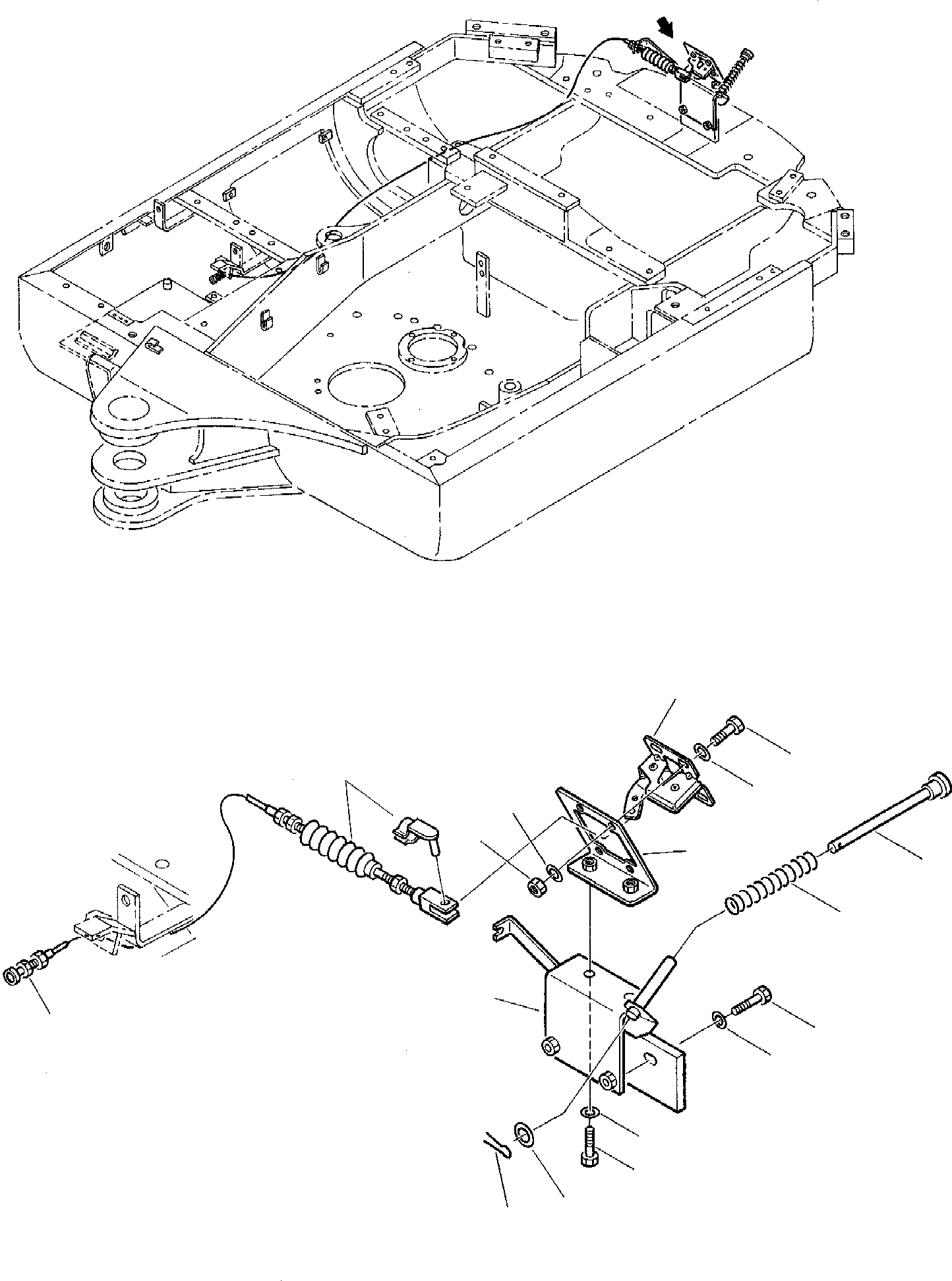 Схема запчастей Komatsu PC10-7 - КАПОТ (/) ЧАСТИ КОРПУСА И КАБИНА