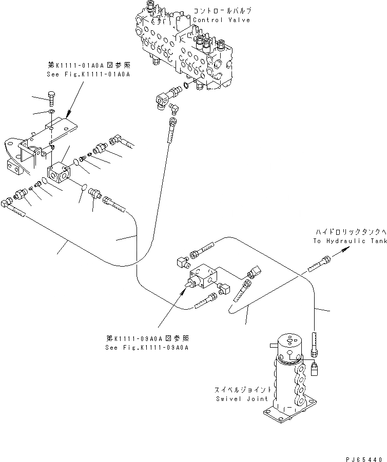 Схема запчастей Komatsu PC10MR-1-A - ОСНОВН. УПРАВЛ-Е (CHANGE КЛАПАН ТРУБЫ) (ФИКС. GAUGE)(№89-99) КАБИНА ОПЕРАТОРА И СИСТЕМА УПРАВЛЕНИЯ