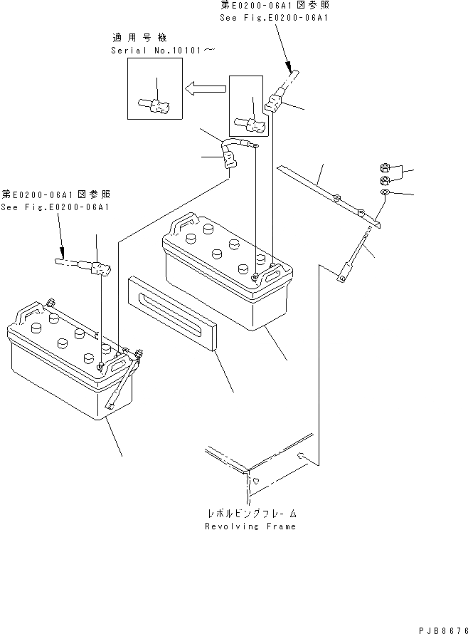 Схема запчастей Komatsu PC1100-6 - АККУМУЛЯТОР (ЖИДКОСТН. ТИПА) (C) ЭЛЕКТРИКА