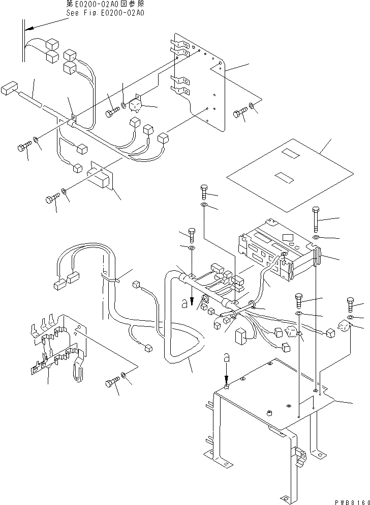 Схема запчастей Komatsu PC1100-6 - КОНТРОЛЛЕР(№-) ЭЛЕКТРИКА