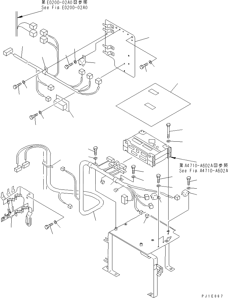 Схема запчастей Komatsu PC1100-6 - КОНТРОЛЛЕР(№-) ЭЛЕКТРИКА