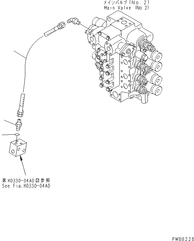 Схема запчастей Komatsu PC1100-6 - PPC ПРЯМ. ЛИНИЯ ХОДА ГИДРАВЛИКА