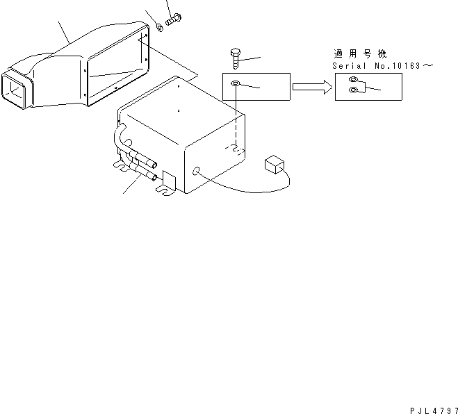 Схема запчастей Komatsu PC1100-6 - ОСНОВН. КОНСТРУКЦИЯ (ОБОГРЕВАТЕЛЬ.)(№8-) КАБИНА ОПЕРАТОРА И СИСТЕМА УПРАВЛЕНИЯ