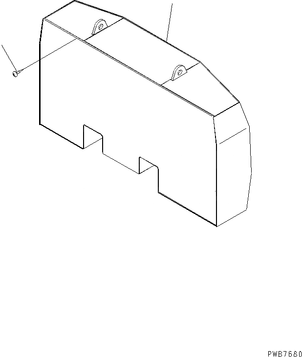 Схема запчастей Komatsu PC1100-6 - ПРОТИВОВЕС (7 KG) ЧАСТИ КОРПУСА