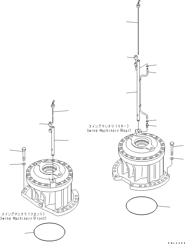 Схема запчастей Komatsu PC1100-6 - МЕХАНИЗМ ПОВОРОТА (GAUGE И КРЕПЛЕНИЕ ЧАСТИ) (TROPICAL WEATER СПЕЦ-Я.) ПОВОРОТН. КРУГ И КОМПОНЕНТЫ