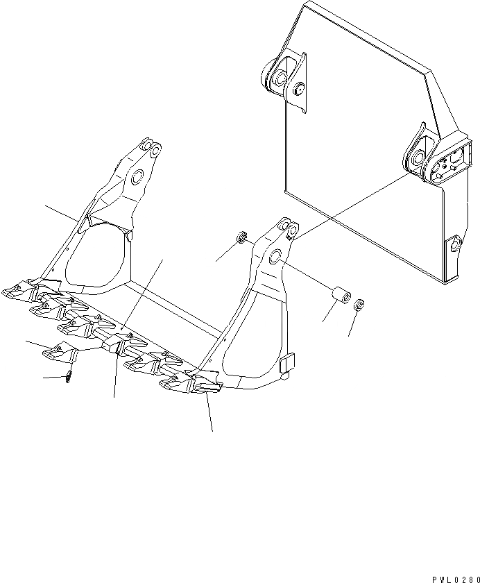 Схема запчастей Komatsu PC1100-6 - КОВШ .M (ПЕРЕДН. КОВШ) (ВЕРТИКАЛЬН. ПАЛЕЦ) (ДЛЯ НИЖН. РАЗГРУЗКА) РАБОЧЕЕ ОБОРУДОВАНИЕ