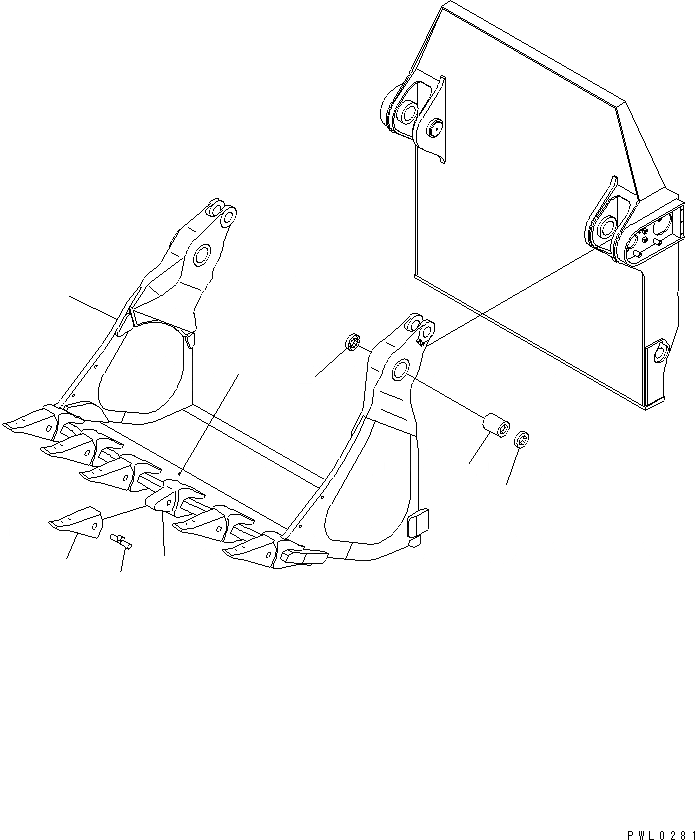 Схема запчастей Komatsu PC1100-6 - КОВШ .M (ПЕРЕДН. КОВШ) (ГОРИЗОНТАЛЬН. ПАЛЕЦ) (F/НИЖН. РАЗГРУЗКА) РАБОЧЕЕ ОБОРУДОВАНИЕ