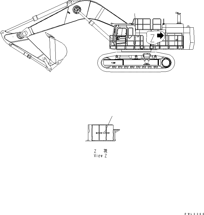 Схема запчастей Komatsu PC1100-6 - ПЛАСТИНА (BY-PASS ЛИНИЯ) (АНГЛ.)(№-) МАРКИРОВКА