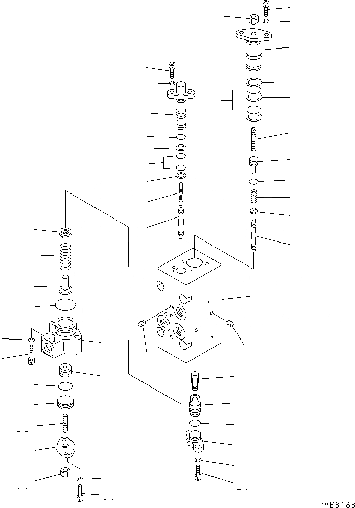 Схема запчастей Komatsu PC1100-6 - ОСНОВН. НАСОС (8/) (N. НАСОС) ОСНОВН. КОМПОНЕНТЫ И РЕМКОМПЛЕКТЫ