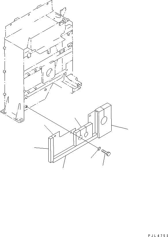 Схема запчастей Komatsu PC1100-6 - ОХЛАЖД-Е (WIND-ТОРМОЗ.R) (ДЛЯ ПОСЛЕОХЛАДИТЕЛЬ)(№8-) СИСТЕМА ОХЛАЖДЕНИЯ