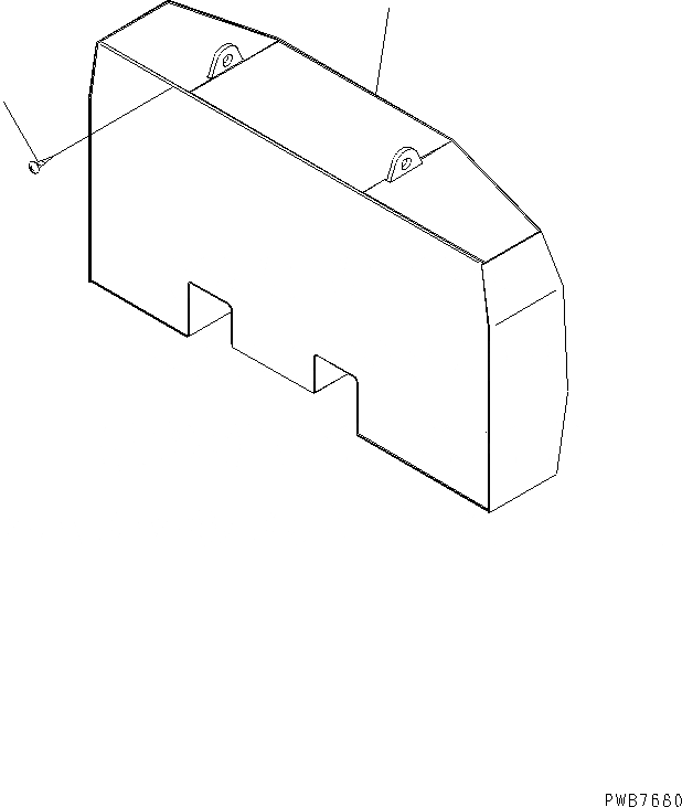 Схема запчастей Komatsu PC1100-6 - ПРОТИВОВЕС (7 KG) ЧАСТИ КОРПУСА