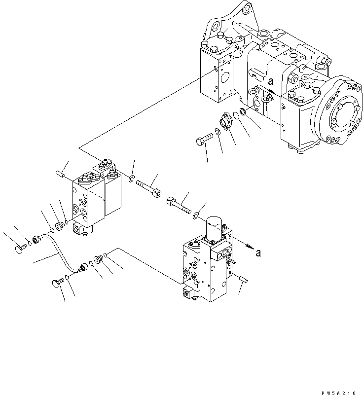 Схема запчастей Komatsu PC1100-6 - ОСНОВН. НАСОС (/) (N. НАСОС) ОСНОВН. КОМПОНЕНТЫ И РЕМКОМПЛЕКТЫ