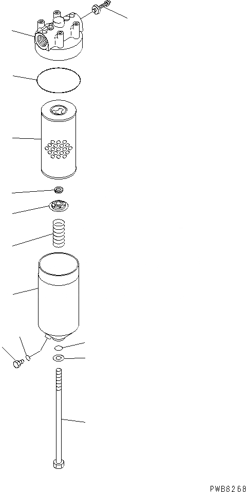 Схема запчастей Komatsu PC1100-6 - МАСЛ. ФИЛЬТР (ДЛЯ ЛИНИЯ НАСОСА PPC) ОСНОВН. КОМПОНЕНТЫ И РЕМКОМПЛЕКТЫ
