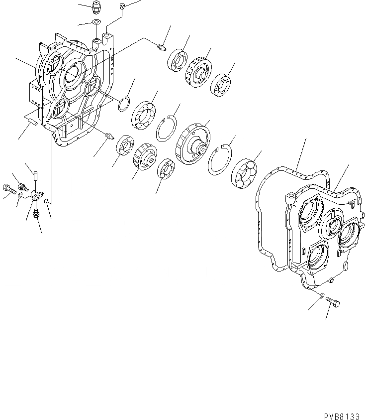 Схема запчастей Komatsu PC1100LC-6 - МЕХ-М ОТБОРА МОЩНОСТИ (МЕХ-М ОТБОРА МОЩН-ТИ В СБОРЕ) КОМПОНЕНТЫ ДВИГАТЕЛЯ