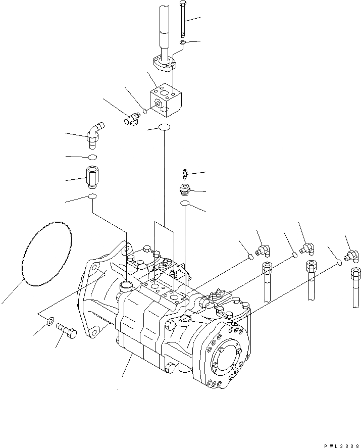 Схема запчастей Komatsu PC1100SP-6 - NO. НАСОС (СОЕДИНИТ. ЧАСТИ) (TROPICAL WEATHER СПЕЦ-Я.) (ДЛЯ GHANA) ГИДРАВЛИКА