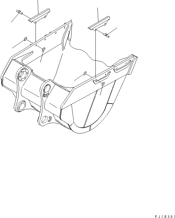 Схема запчастей Komatsu PC1100SE-6 - БОКОРЕЗЫ (ДЛЯ BACKHDE КОВШ) (ДЛЯ SUMIKIN)(№-) РАБОЧЕЕ ОБОРУДОВАНИЕ