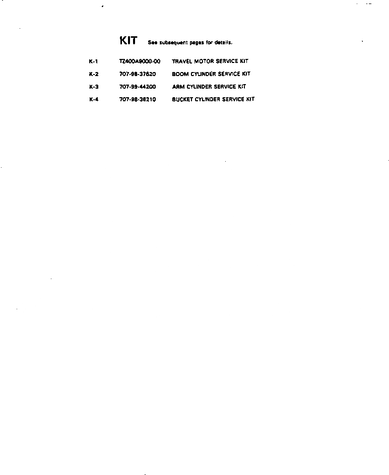 Схема запчастей Komatsu PC120-5C - ПЕРИОДИЧ.ЗАМЕНА И БЕЗОПАСН. ЧАСТИ МАРКИРОВКА¤ ИНСТРУМЕНТ И РЕМКОМПЛЕКТЫ