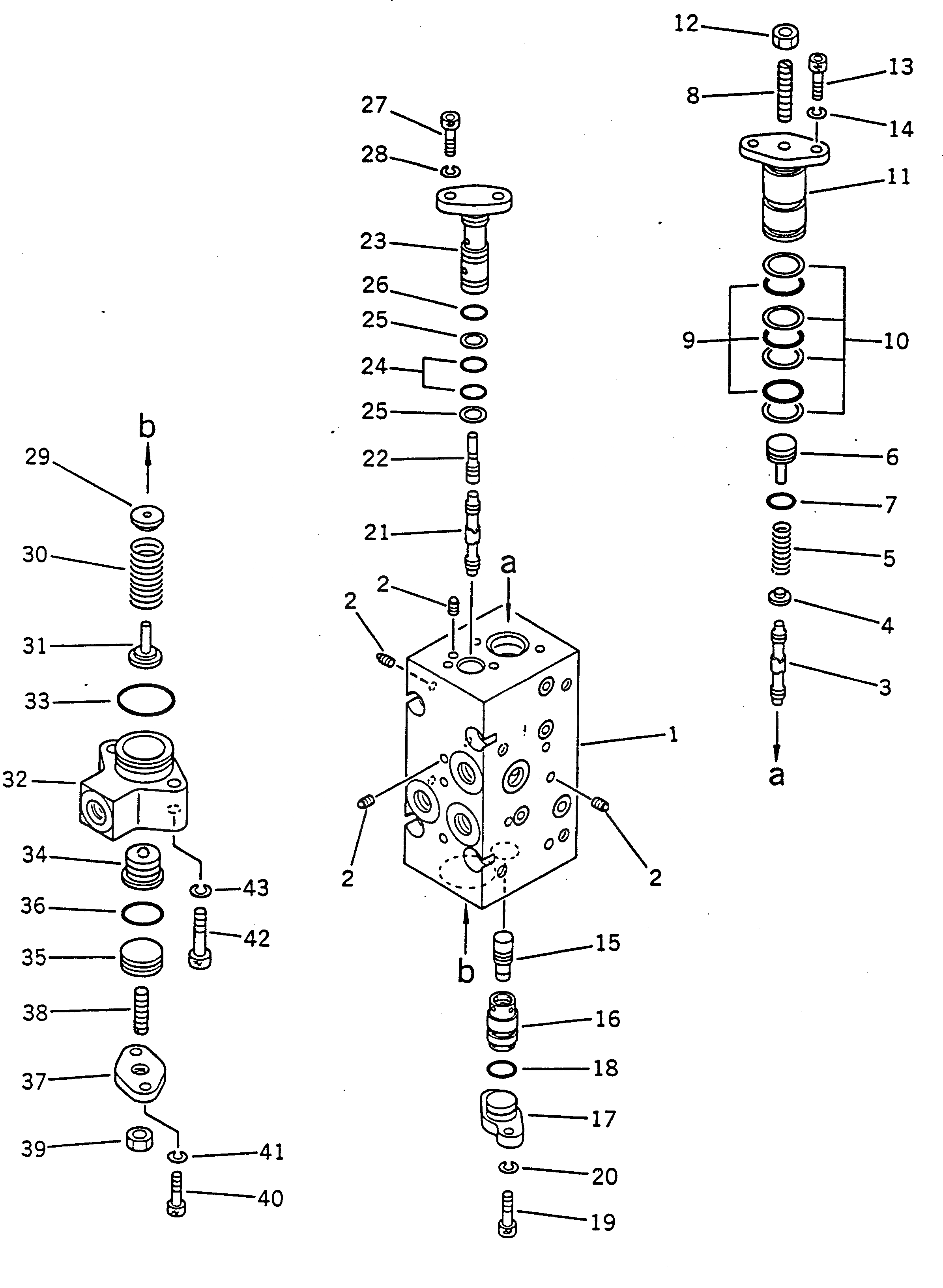 Схема запчастей Komatsu PC120-5S - ГИДР. НАСОС. (C.O. И N.C. КЛАПАН В СБОРЕ¤ ПЕРЕДН.) (9/) УПРАВЛ-Е РАБОЧИМ ОБОРУДОВАНИЕМ