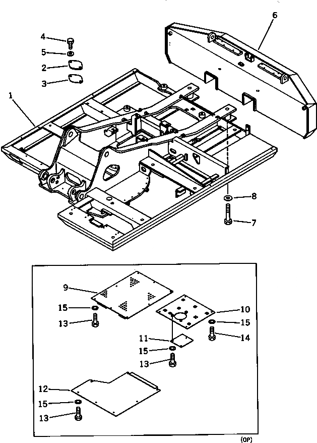 Схема запчастей Komatsu PC120-3 - МОТОР ХОДА (/) (КРОМЕ ЯПОН.)(№88-) ХОД И КОНЕЧНАЯ ПЕРЕДАЧА