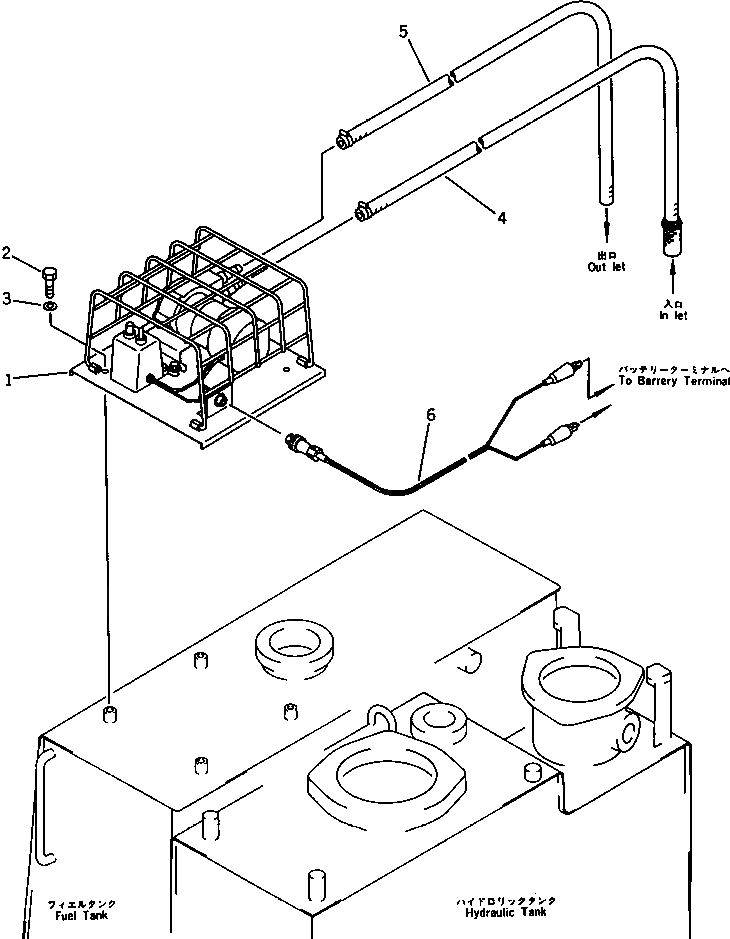 Схема запчастей Komatsu PC120-3 - MACHINERY ОБСТАНОВКА (/)(№-) ОСНОВНАЯ РАМА И КАБИНА