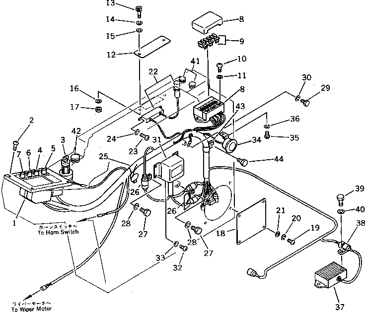 Схема запчастей Komatsu PC120-3 - ПАНЕЛЬ ПРИБОРОВ (СПЕЦ-Я TBG)(№-.) СПЕЦ. APPLICATION ЧАСТИ¤ МАРКИРОВКА¤ ИНСТРУМЕНТ И РЕМКОМПЛЕКТЫ