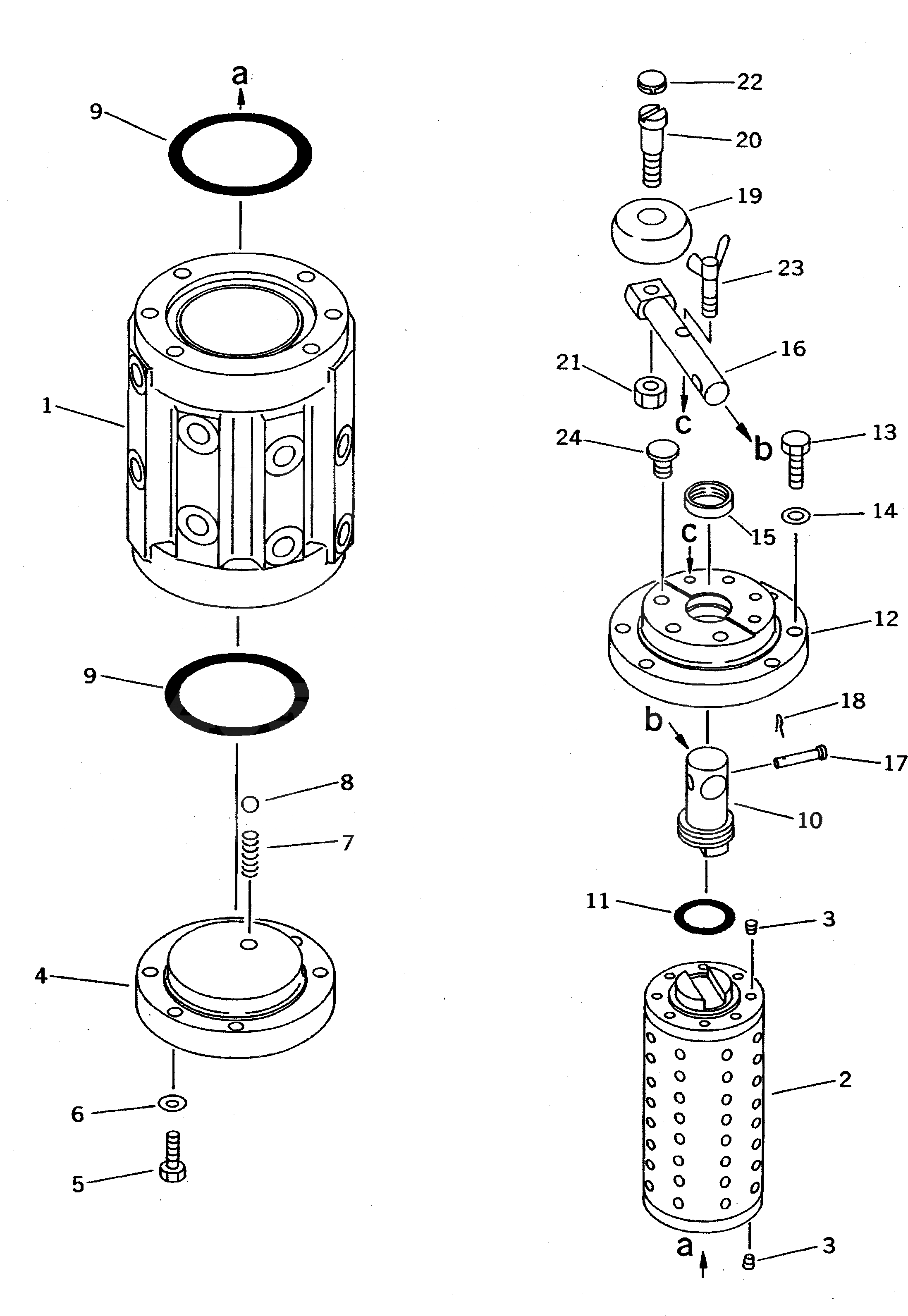 Схема запчастей Komatsu PC120-5 - MULTI PATTERN SELECT КЛАПАН УПРАВЛ-Е РАБОЧИМ ОБОРУДОВАНИЕМ