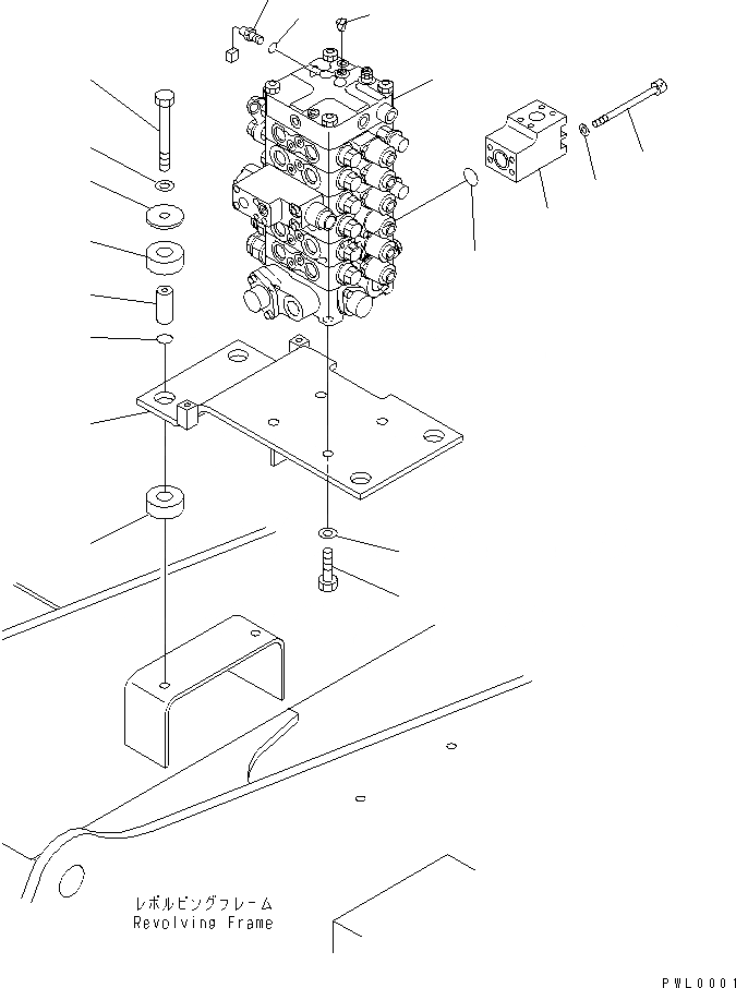 Схема запчастей Komatsu PC120-6 - ОСНОВН. КЛАПАН (КЛАПАН¤ КОРПУС¤ КРЕПЛЕНИЕ И ДАТЧИК)(№98-) ГИДРАВЛИКА