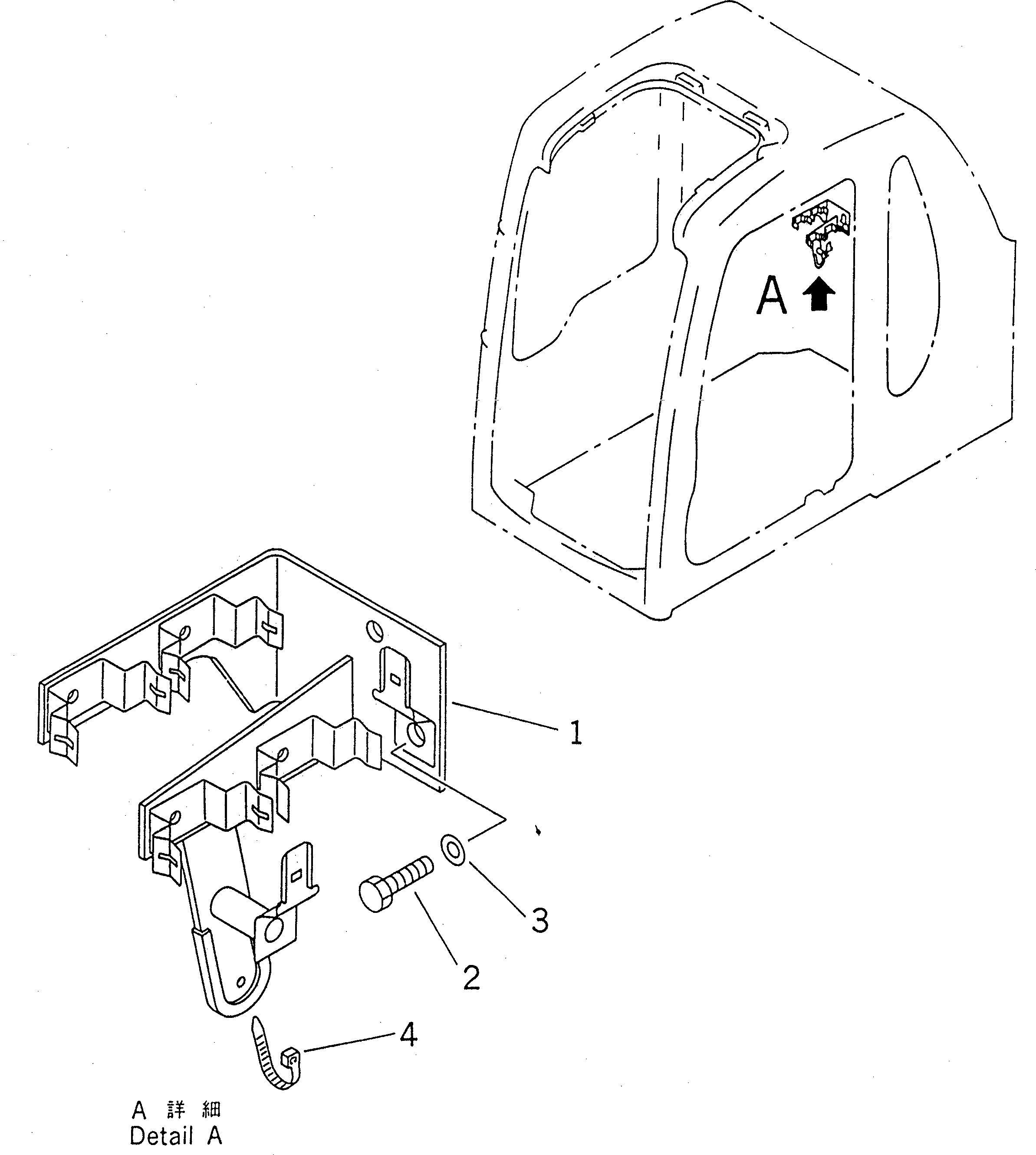 Схема запчастей Komatsu PC120-6 - КАБИНА (TERMINAL BRACKET)(№98-) КАБИНА ОПЕРАТОРА И СИСТЕМА УПРАВЛЕНИЯ